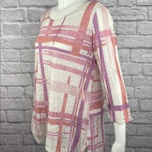 Orvis Womans  3/4 Sleeve Sheer DRYTEX Cotton Blend Pullover Tunic > Small
